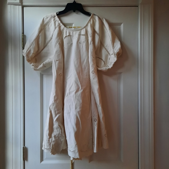 New Free People Wanna Dance Lace-Up Back Mini dress NWT XL - Picture 5 of 8